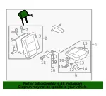 Headrest - Mazda (c31588240a02) - view 4