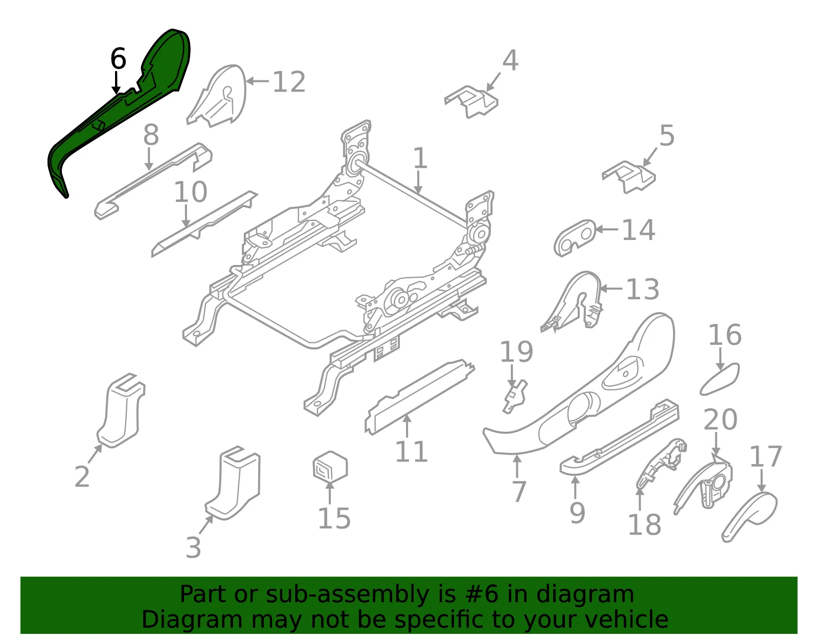 Seat Trim Panel - Mazda (cc29881mx02) - view 2
