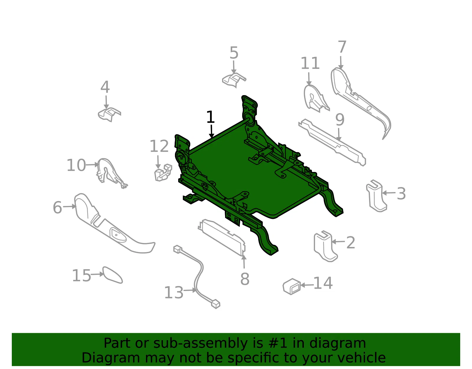 Seat Adjust Assembly - Mazda (cc4388a00) - view 2