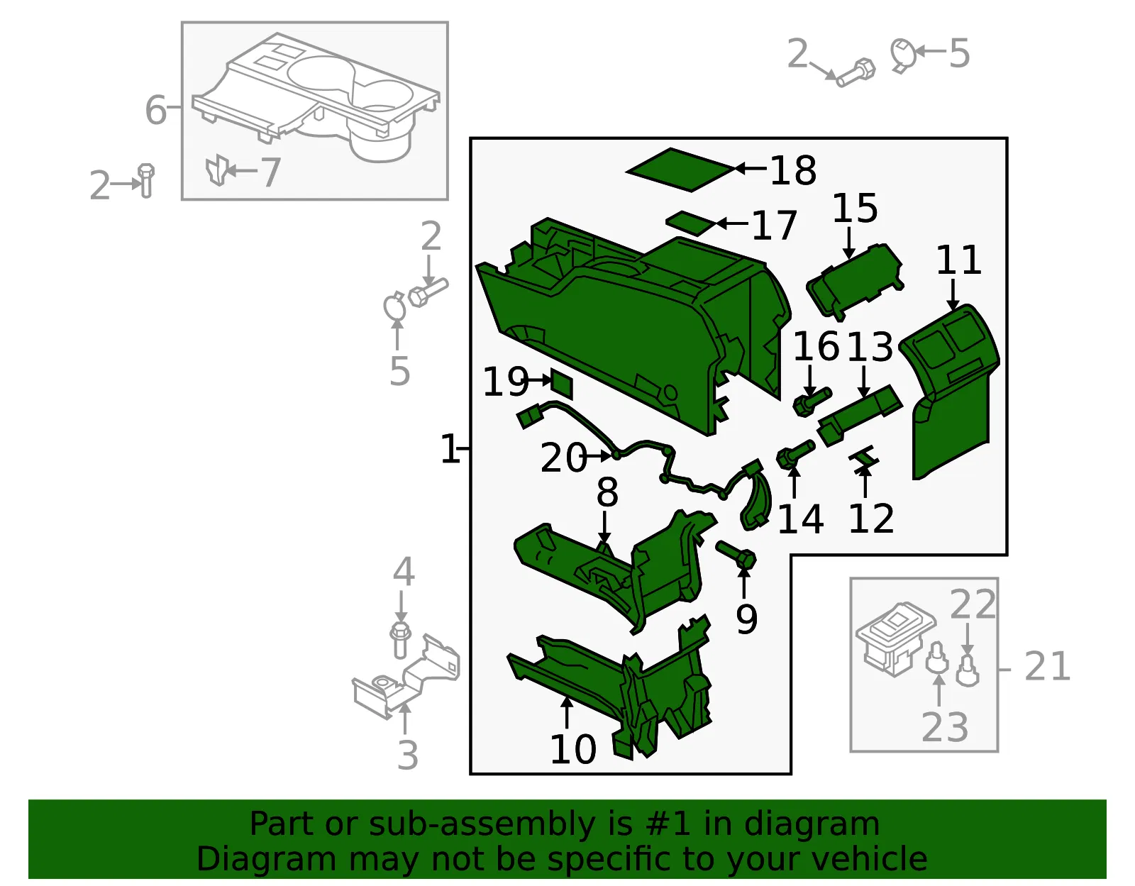 Center Console - Mazda (cd8464420f02) - view 2