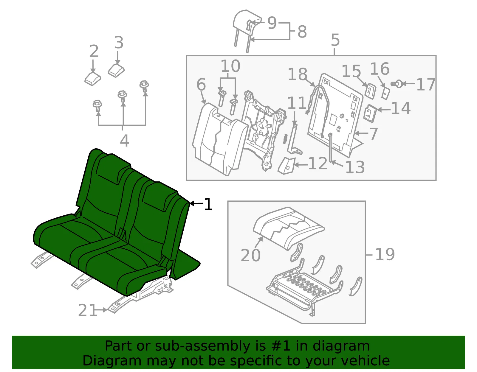 Seat Assembly - Mazda (ce535730xa34) - view 2