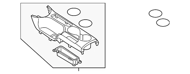 Console Cup Holder - Mazda (d09w6443yc02)