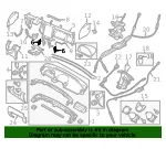 Instrument Panel Mounting Bracket - Mazda (d65160453) - view 4