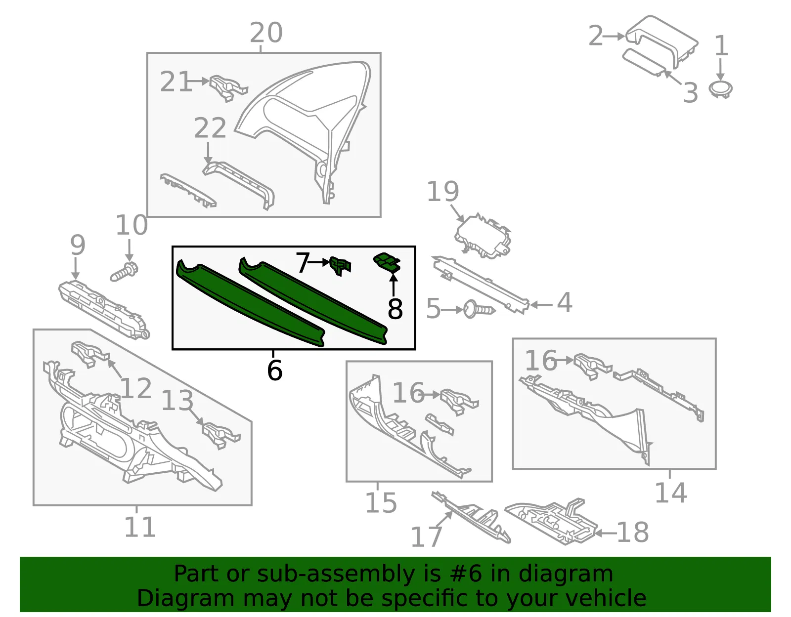Instrument Panel Trim Panel - Mazda (da7e55210a03) - view 2