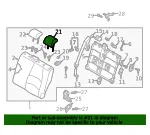Headrest, Outer - Mazda (db4h8824044) - view 4