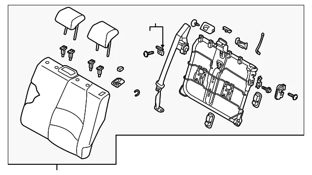 Seat Back Assembly - Mazda (dd9c5745044)