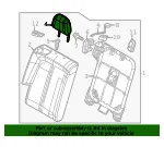 Headrest - Mazda (ddal88240b1b) - view 4