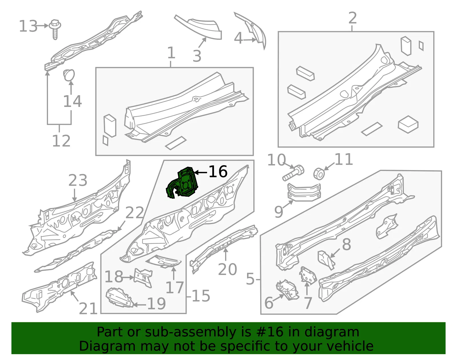 Dash Panel Reinforcement - Mazda (df7154430a) - view 2