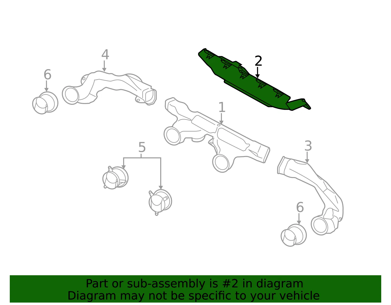Instrument Panel Air Duct - Mazda (df7160120) - view 2