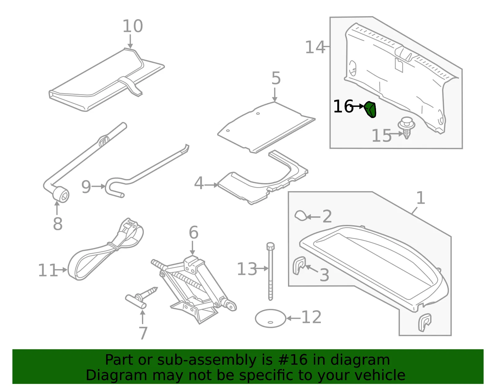 Rear Body Panel Trim Panel Cap - Mazda (df8968893d) - view 2