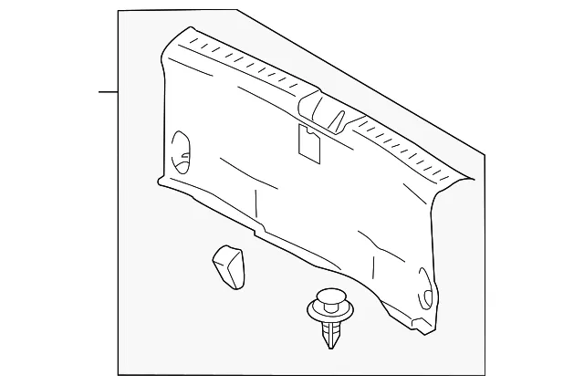 Rear Body Panel Trim Panel - Mazda (df896889xe)
