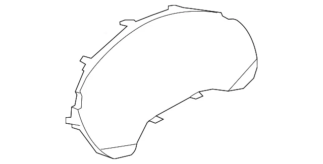 Instrument Panel Lens - Mazda (dfr555214)