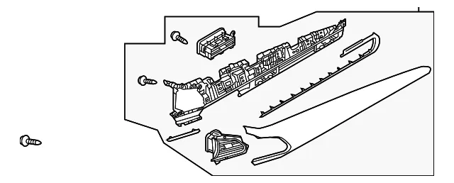 Instrument Panel Trim Panel - Mazda (dgh95515002)