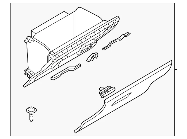 Glove Box Assembly - Mazda (dgh96403002)