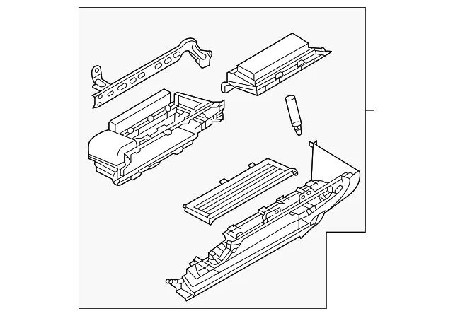 Instrument Panel Knee Bolster - Mazda (dgh964260b)