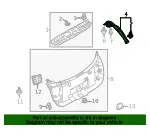Side Gate Trim - Mazda (dgh968940a02) - view 4