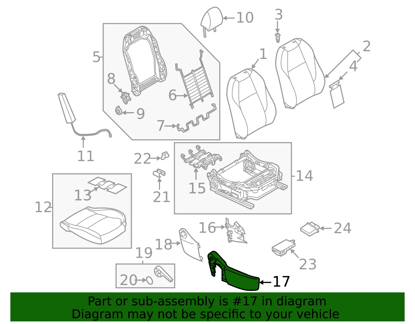 Seat Trim Panel - Mazda (dgh9881g302) - view 2