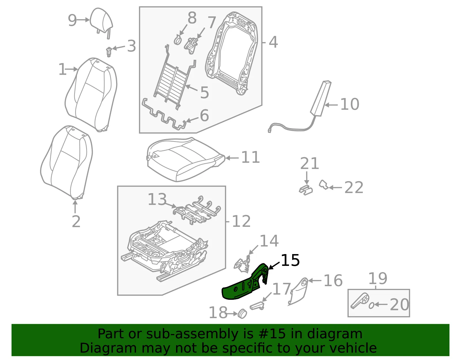 Seat Trim Panel - Mazda (dgh9881h302) - view 2