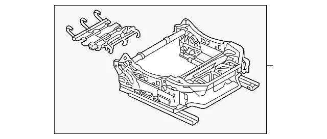 Seat Frame - Mazda (dgh988a00)