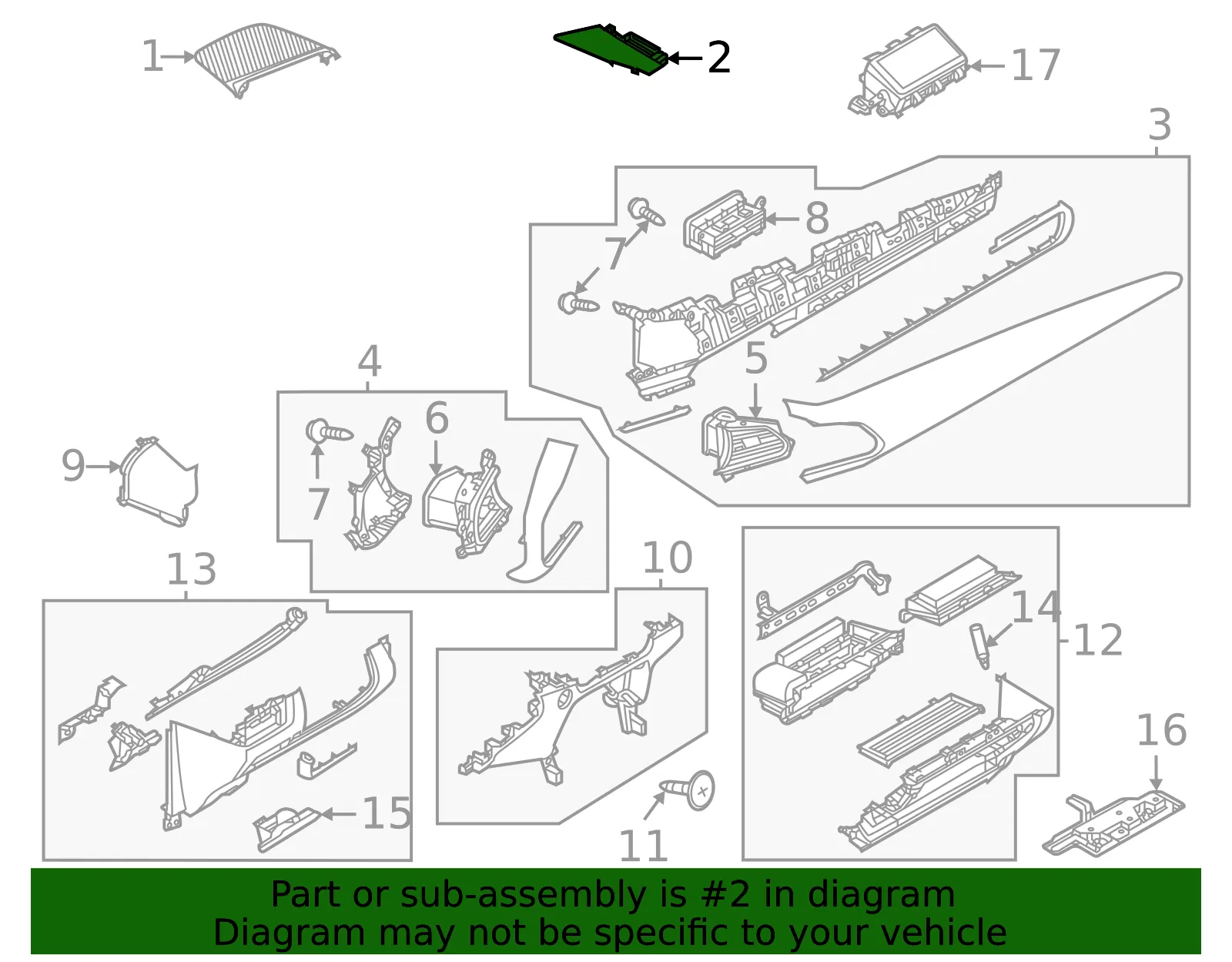 Instrument Panel Side Cover - Mazda (dgj16072002) - view 2