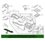 Console Trim Panel - Mazda (dgj26447xa03) - view 4