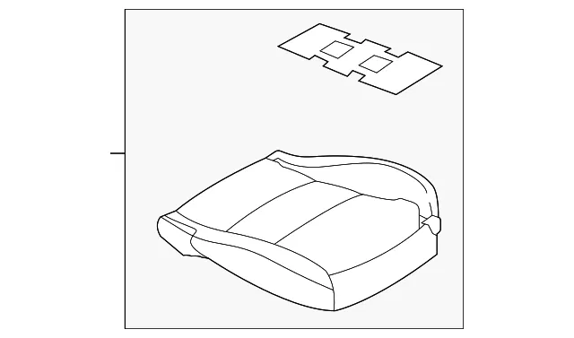 Cushion(R) Front Seat - Mazda (dgj888110b27)
