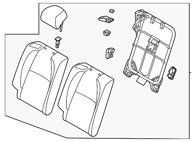 Seat Back Assembly - Mazda (dgk15740002)