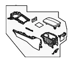 Center Console - Mazda (dgk164420a02) - view 3