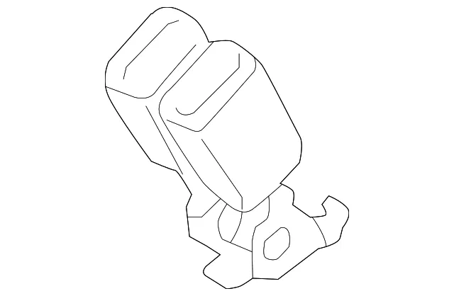 Seat Belt Receptacle - Mazda (dgy957720a)