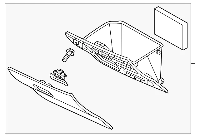 Glove Box Assembly - Mazda (dh0m64030a02)