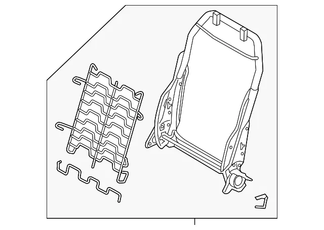 Seat Back Frame - Mazda (dh1k88680)