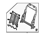 Seat Back Frame - Mazda (dh1k88680) - view 3