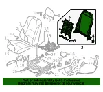 Seat Back Frame - Mazda (dh1k88680) - view 4