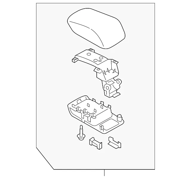 Console Armrest - Mazda (dh4c64450a02)