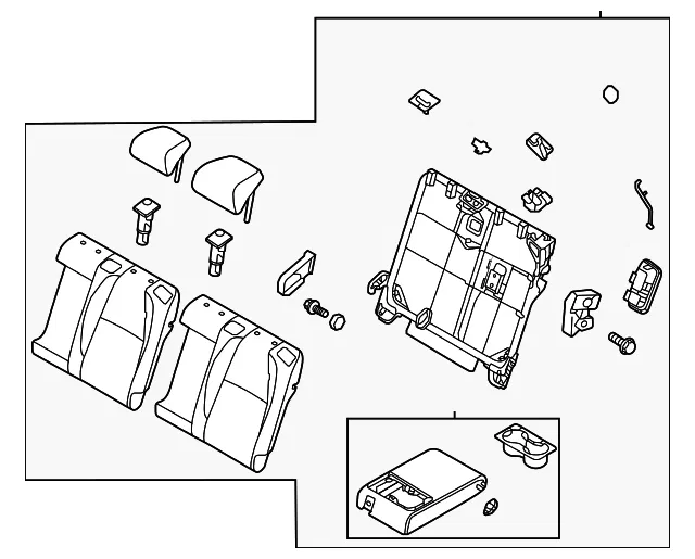 Seat Back Assembly - Mazda (dhta5745027)