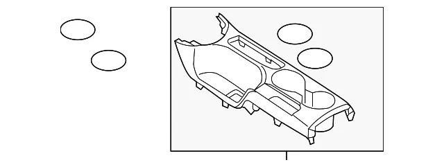 Console Cup Holder - Mazda (dm0p6443ya02)
