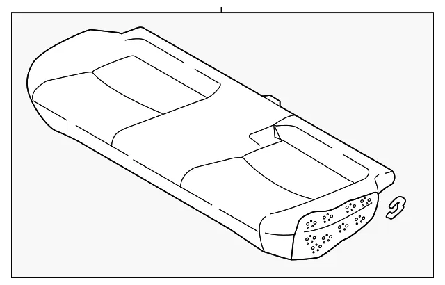 Seat Cushion Foam - Mazda (dn3e5720002)