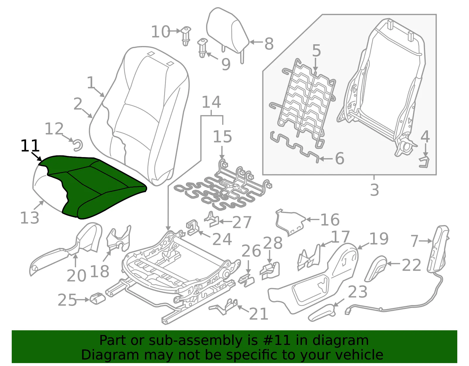 Cushion Cover - Mazda (dn3e8816102) - view 2