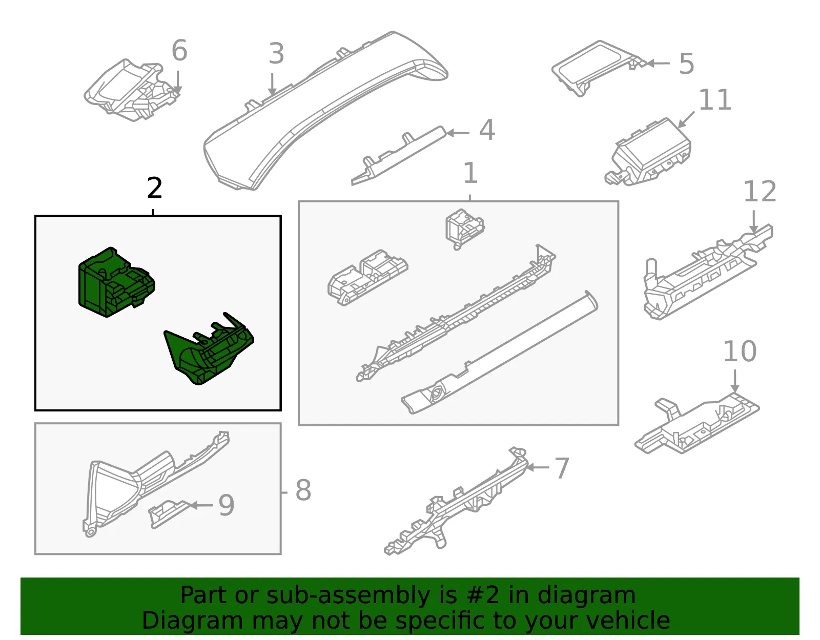 Front Trim - Mazda (dn4e5513002) - view 2