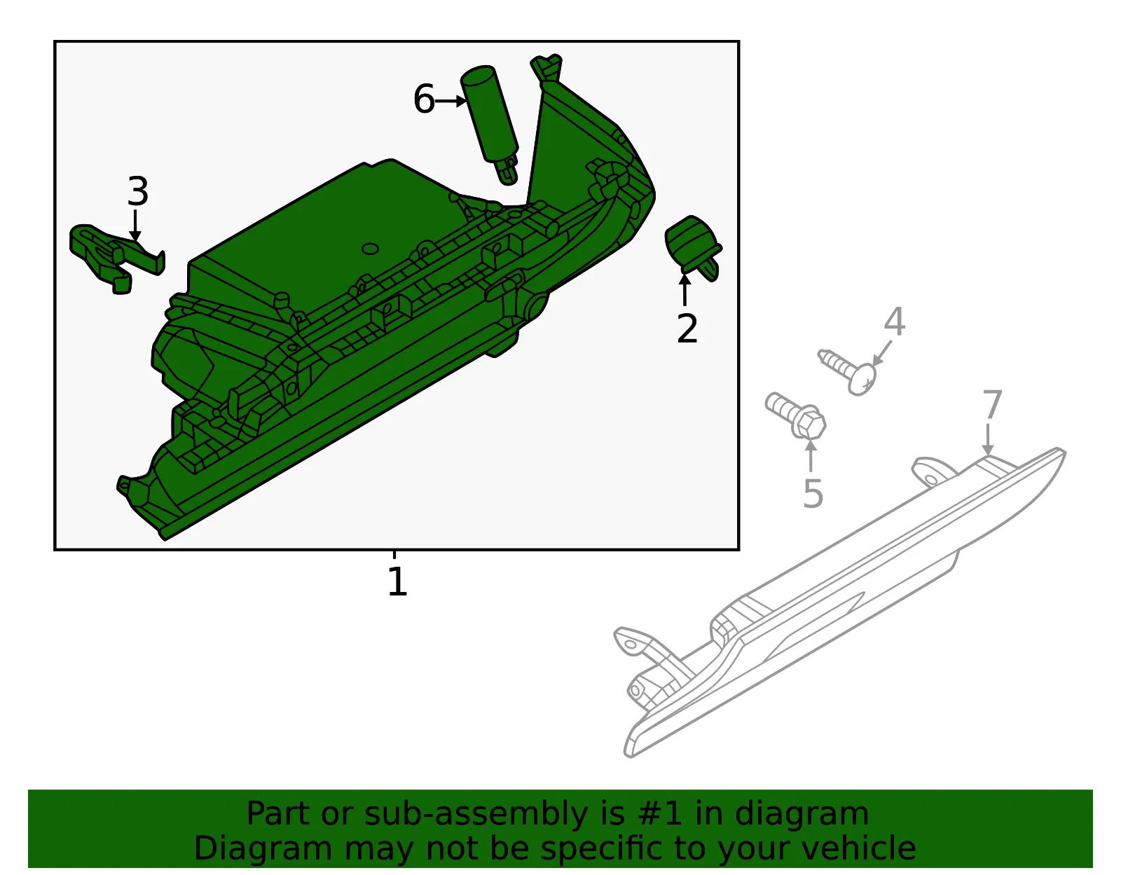 Glove Box Assembly - Mazda (dn4e6426002) - view 2