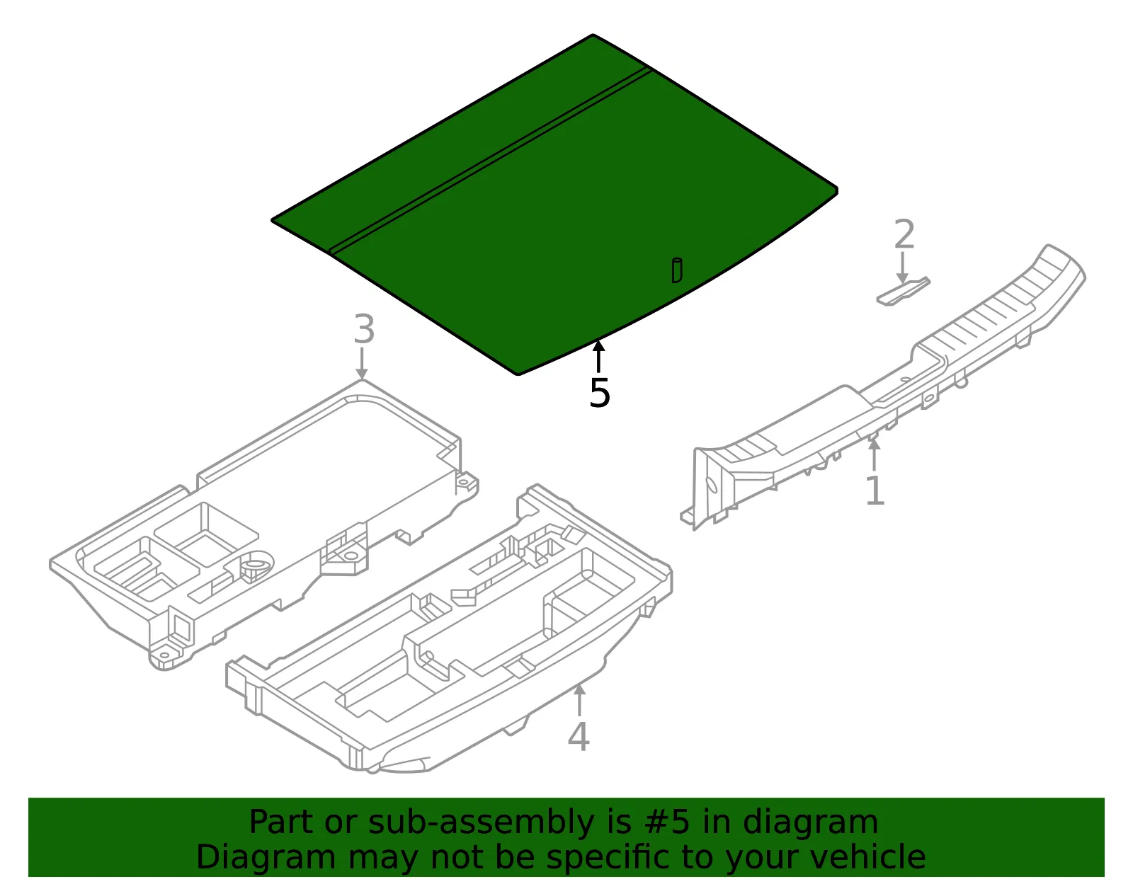 Mat Trunk Room - Mazda (dn4j6881x02) - view 2