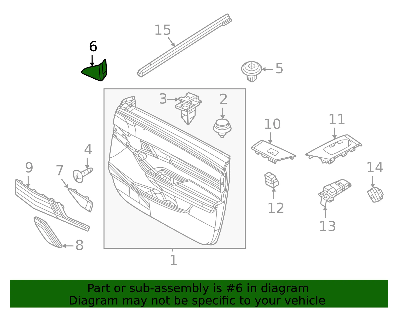 Upper Trim - Mazda (dn4j6911ya02) - view 2
