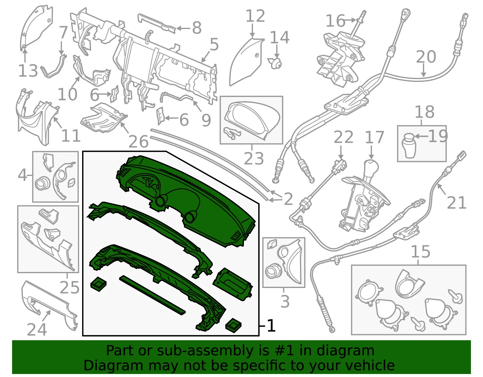 Instrument Panel - Mazda (dr6160400b02) - view 2