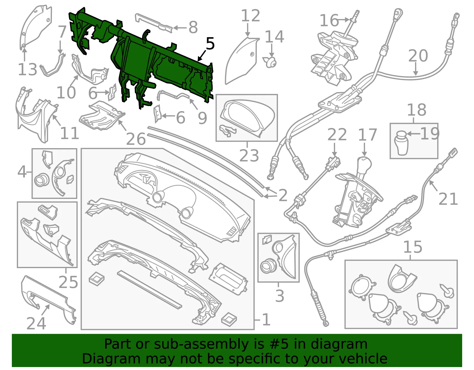 Instrument Panel Cross-Member - Mazda (dr6160420a) - view 2