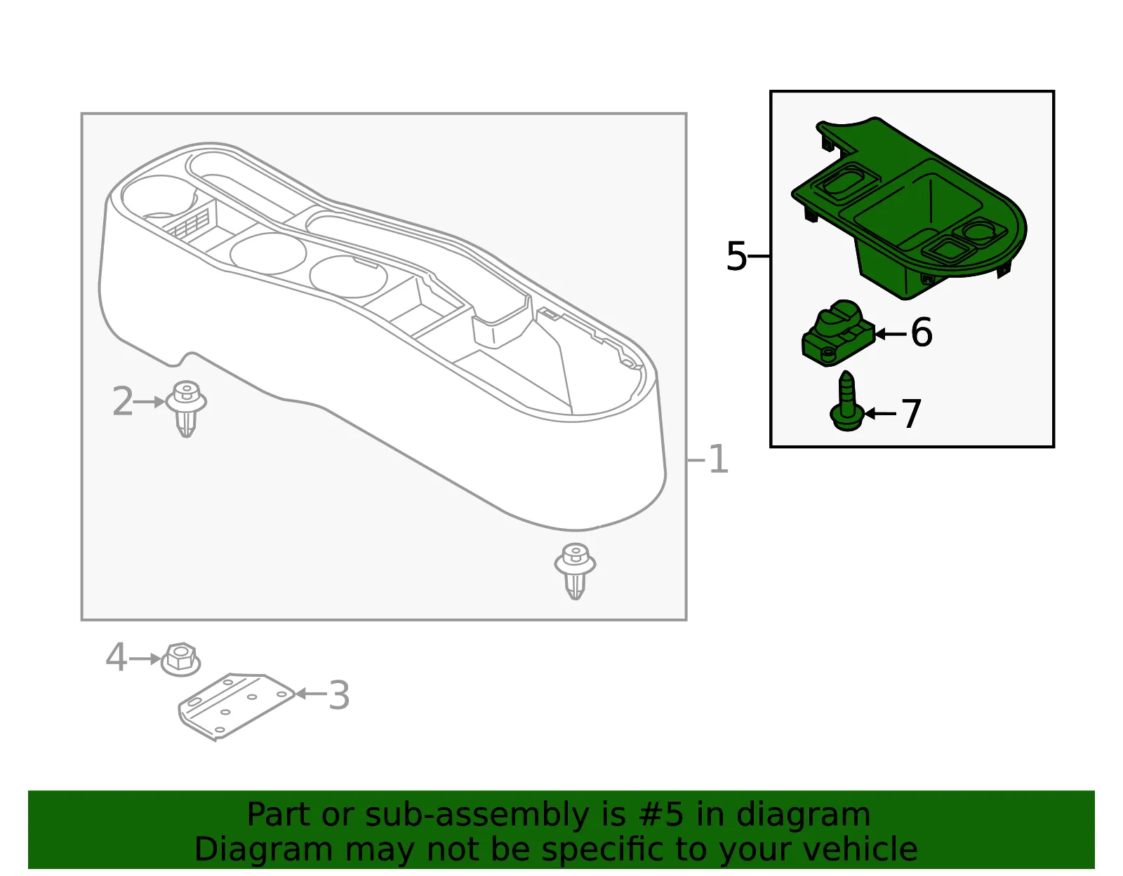 Console Panel - Mazda (dr6164470a02) - view 2