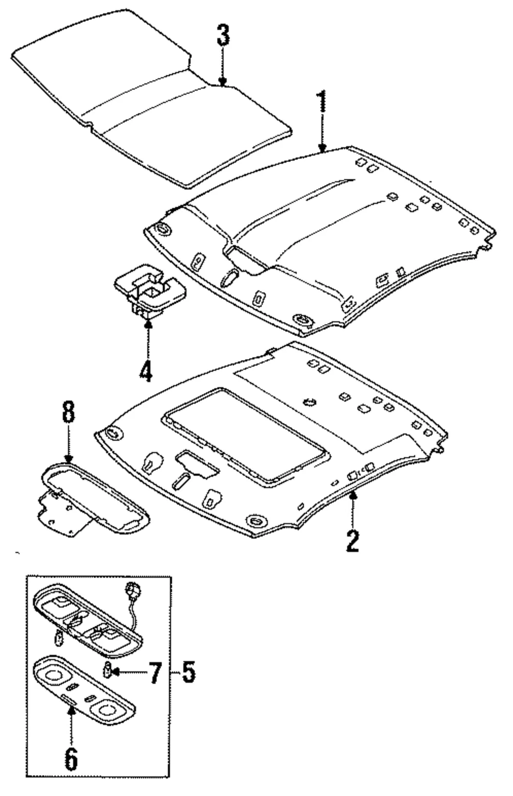 Overhead Console - Mazda (ea0569970c06)
