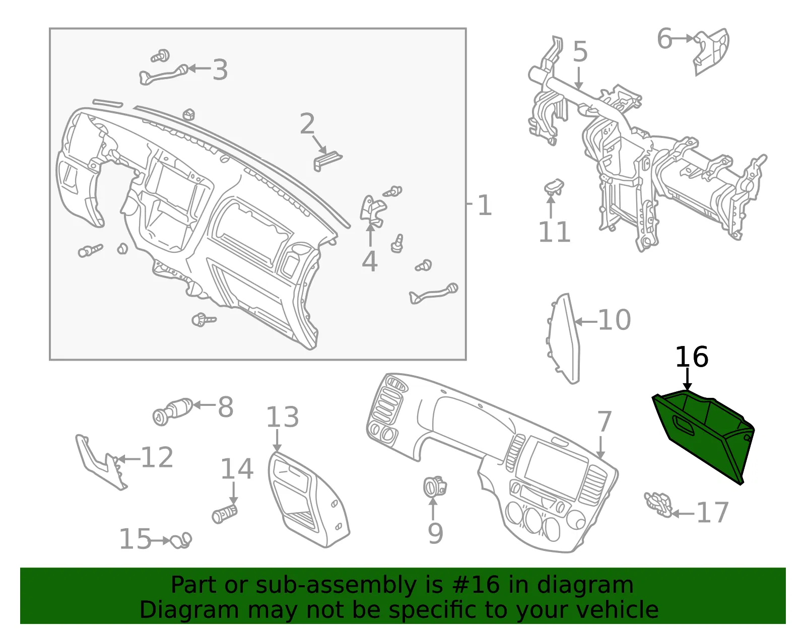 Glove Box - Mazda (ec0164030l35) - view 2