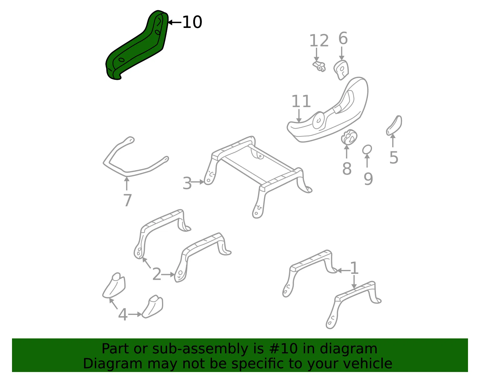 Seat Trim Panel - Mazda (ec01881h1c22) - view 2