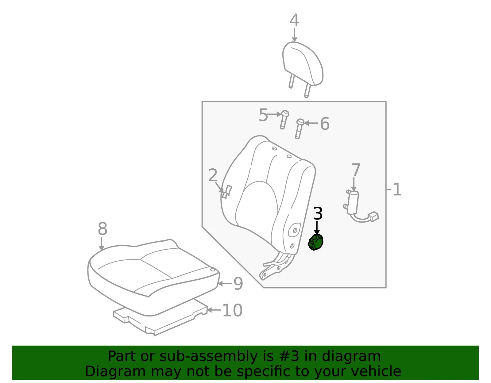 Adjust Knob - Mazda (ec15881l6a42) - view 2