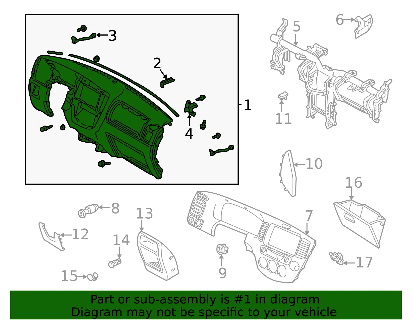 Instrument Panel - Mazda (ef915510xd14) - view 2